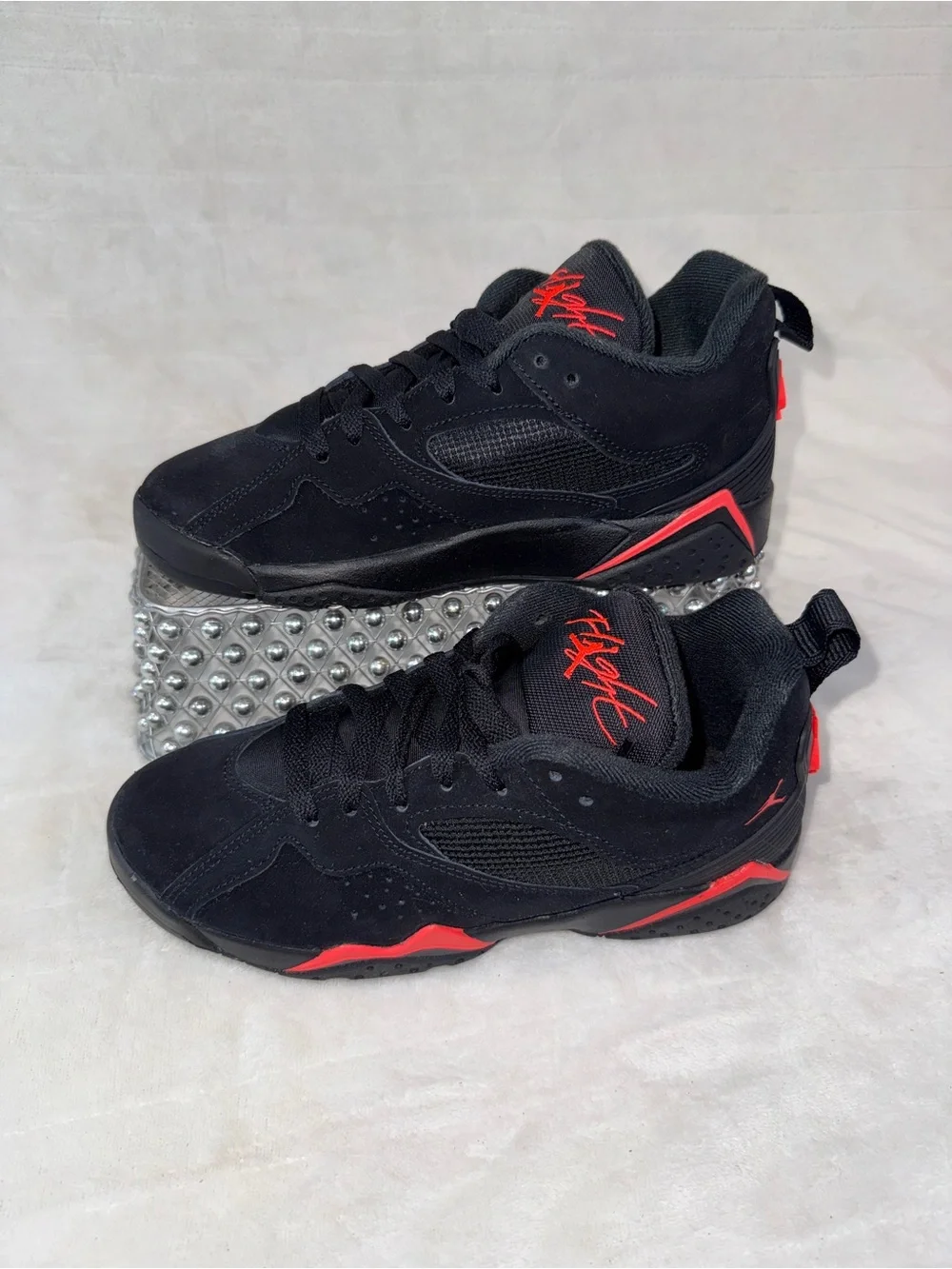 Jordan Kid Jumpman MVP 92 (GS) boy’s 5.5, 7 girls Black Sneakers with Red Flight